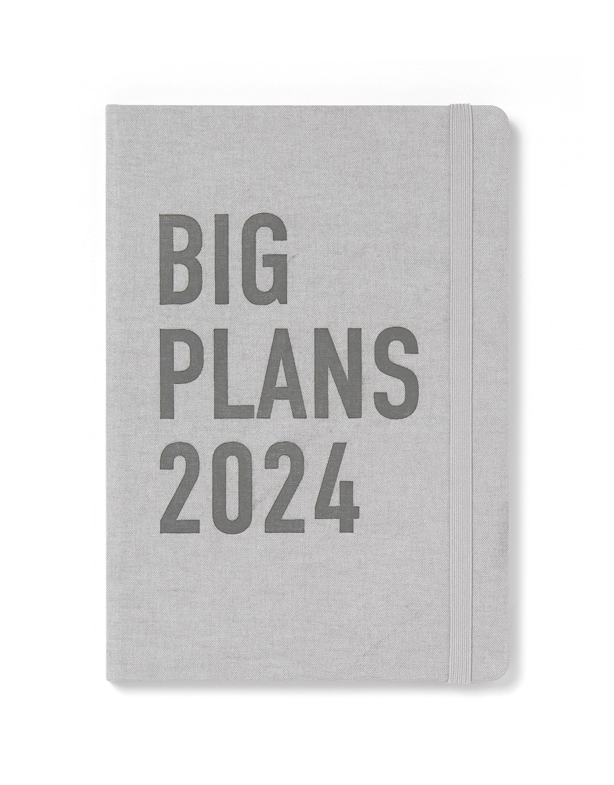 Letts Big Plans A5 2024 day to page with appointments diary - stone