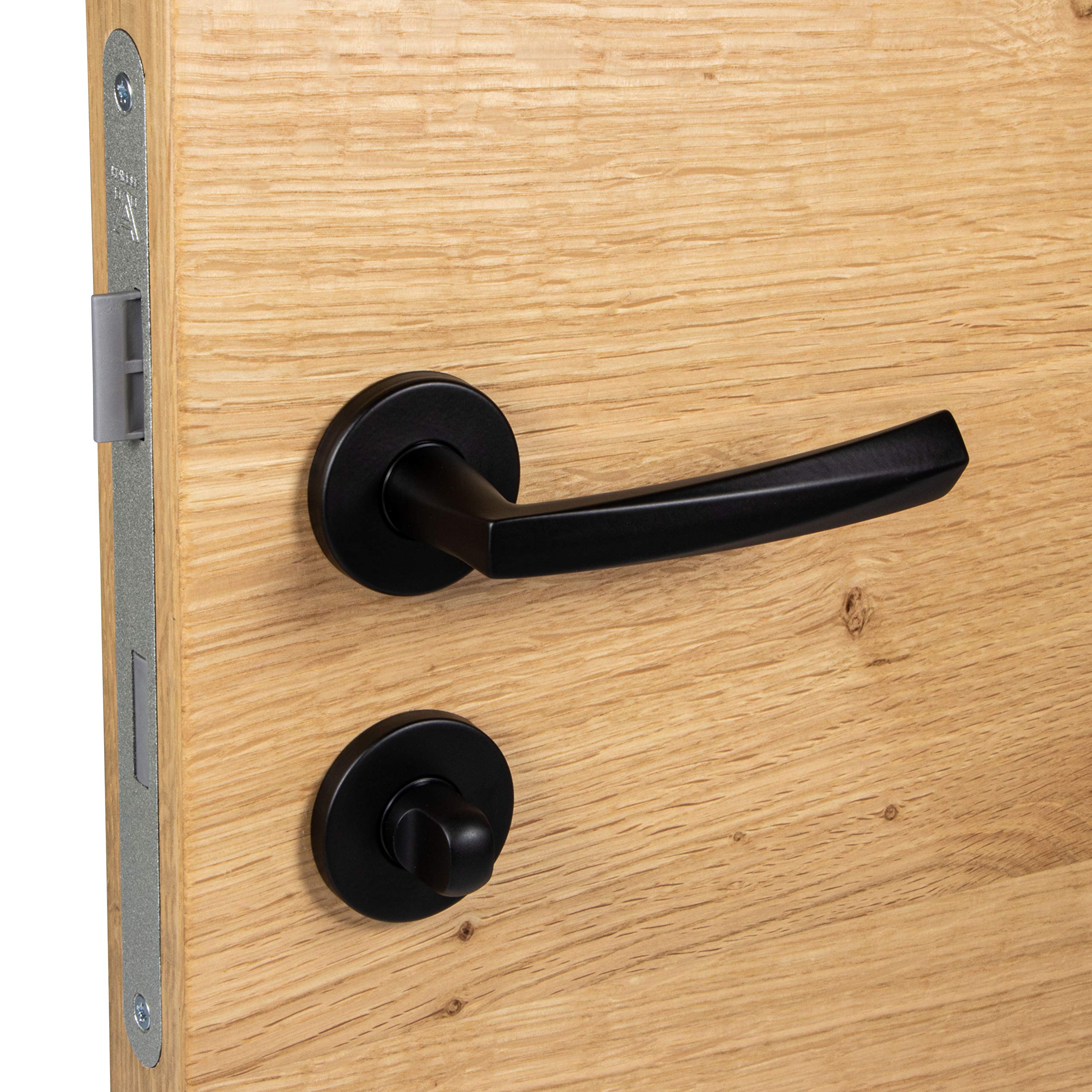 Gavroche Juego De Tiradores De Puerta De Color Negro Mate, Para Puertas