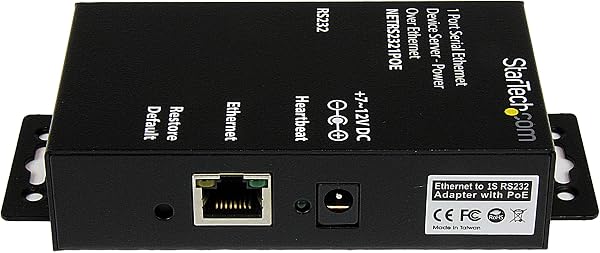 StarTech.com Serveur de périphériques série à 1 port RS232 vers IP Ethernet avec Power over Ethernet (PoE) (NETRS2321POE) - 2