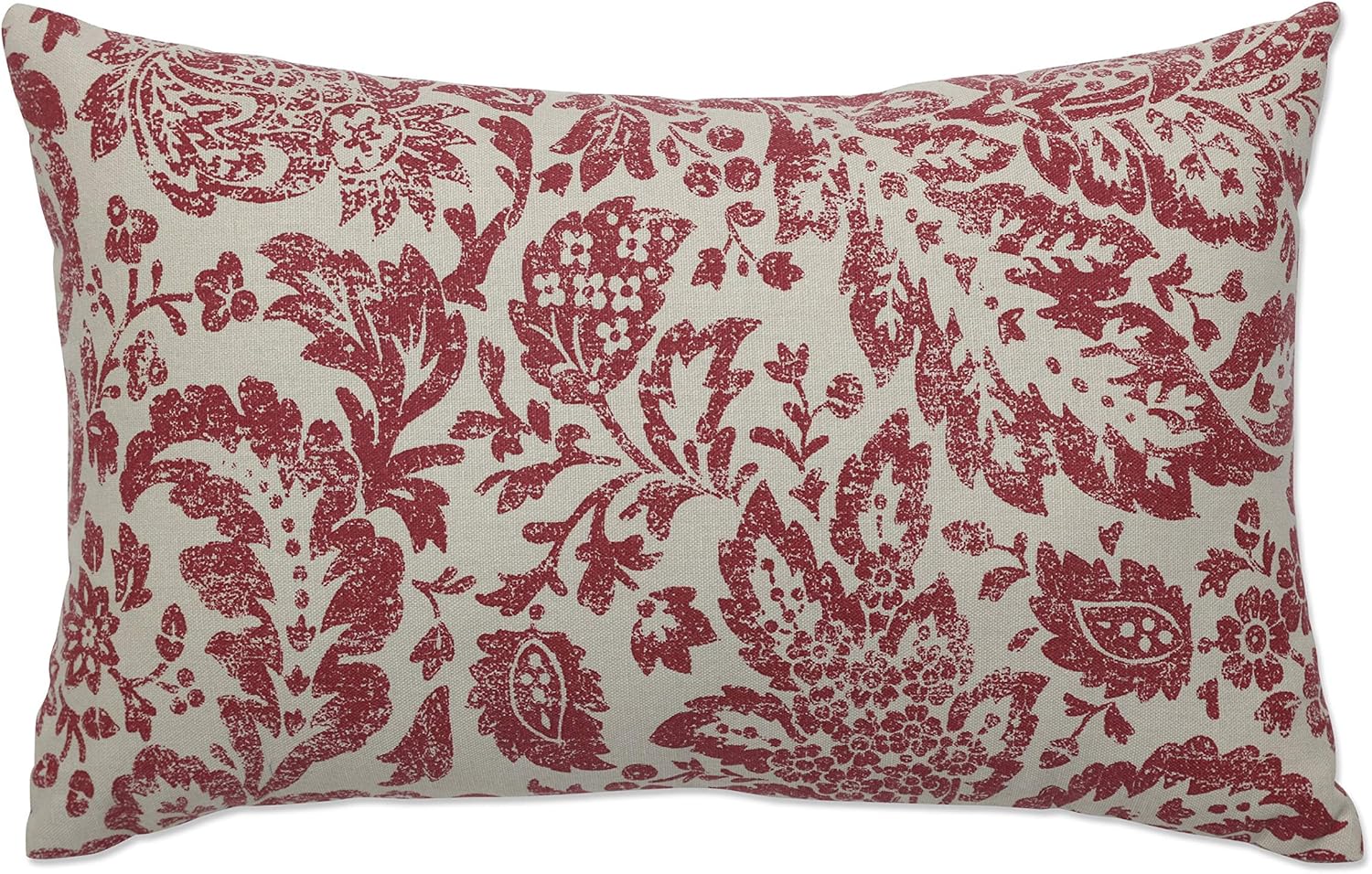 red lumbar throw pillow
