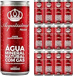Kit 12 Água Mineral Natural Acquissima Passion 350 ml Lata, Fonte Santo Expedito