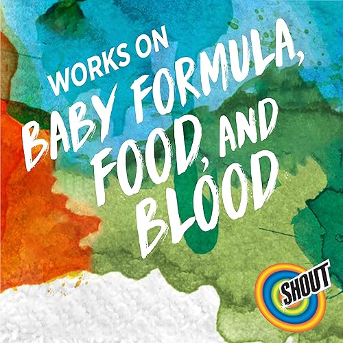 Miniatura 2 de Shout - Quitamanchas en aerosol para ropa con fórmula de enzima activa, sin fragancia, lejía ni colorantes, elimina manchas diarias incluyendo