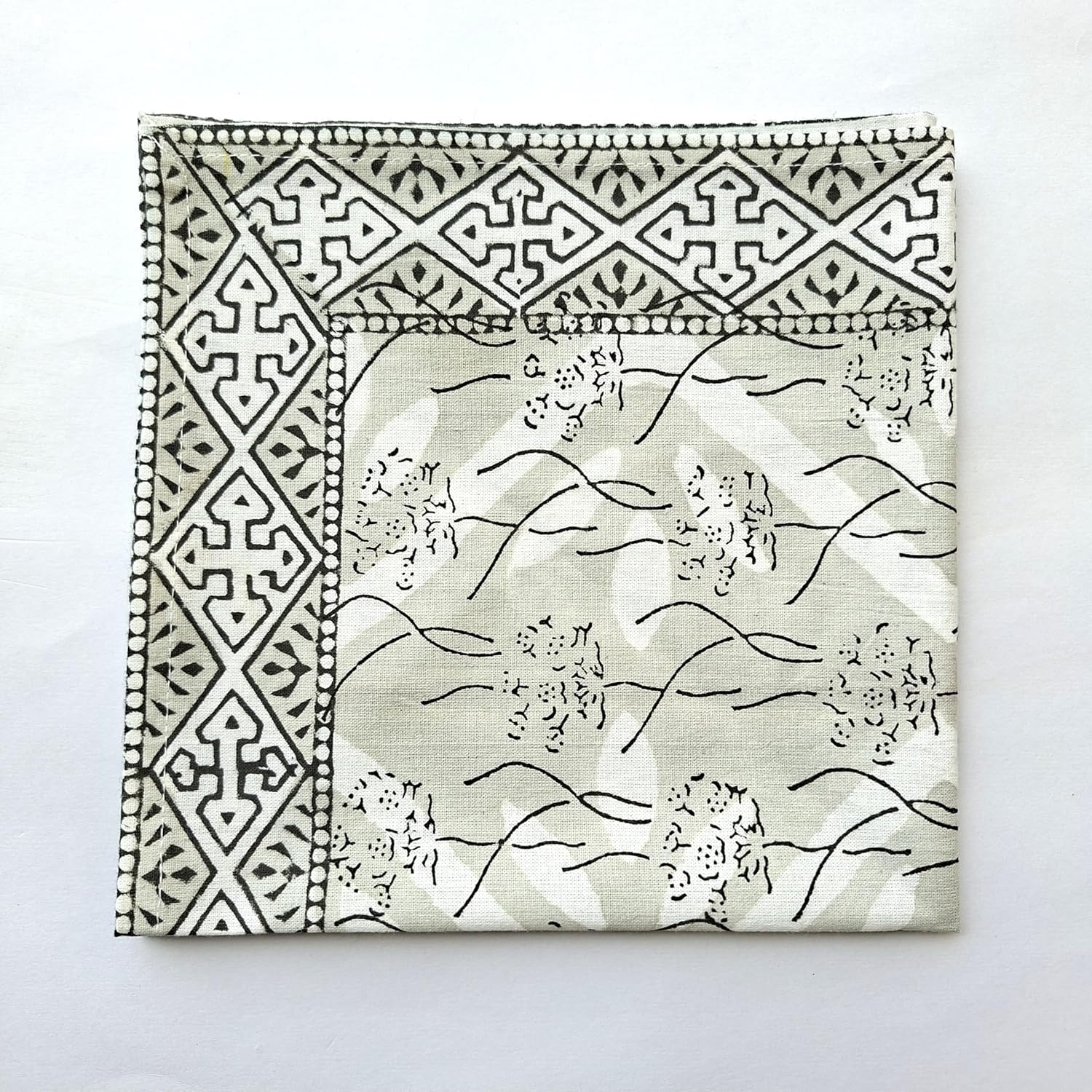 Hand Block Printed placemat Cotton placemats + Napkins Block Printed Cotton tablemats Handmade placemats + Napkins Set Gift mat - 13x20, Napkin - 16x16 inches