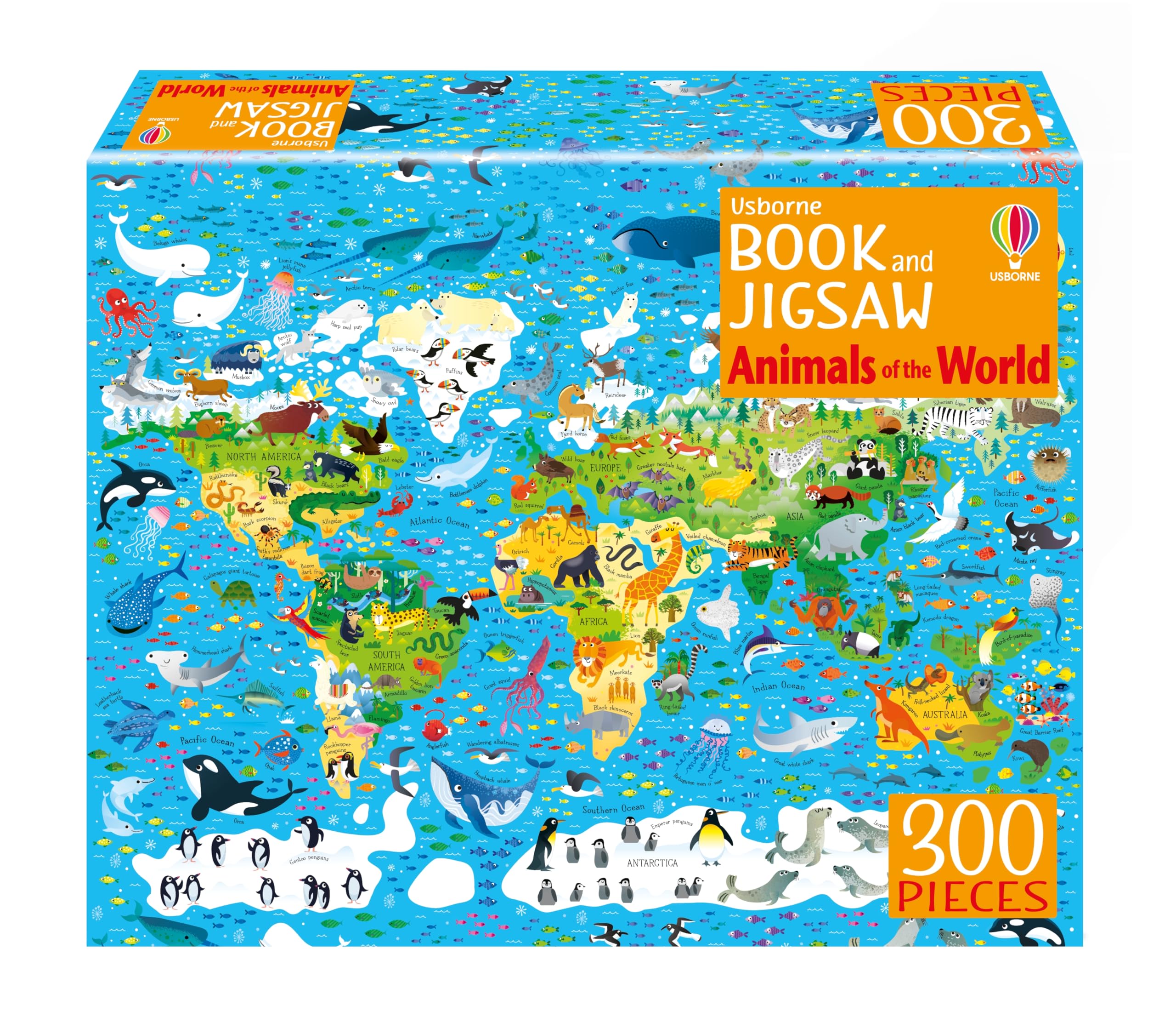 Usborne Book and Jigsaw Animals of the World by Sam Smith, Ki... - 9781805072898