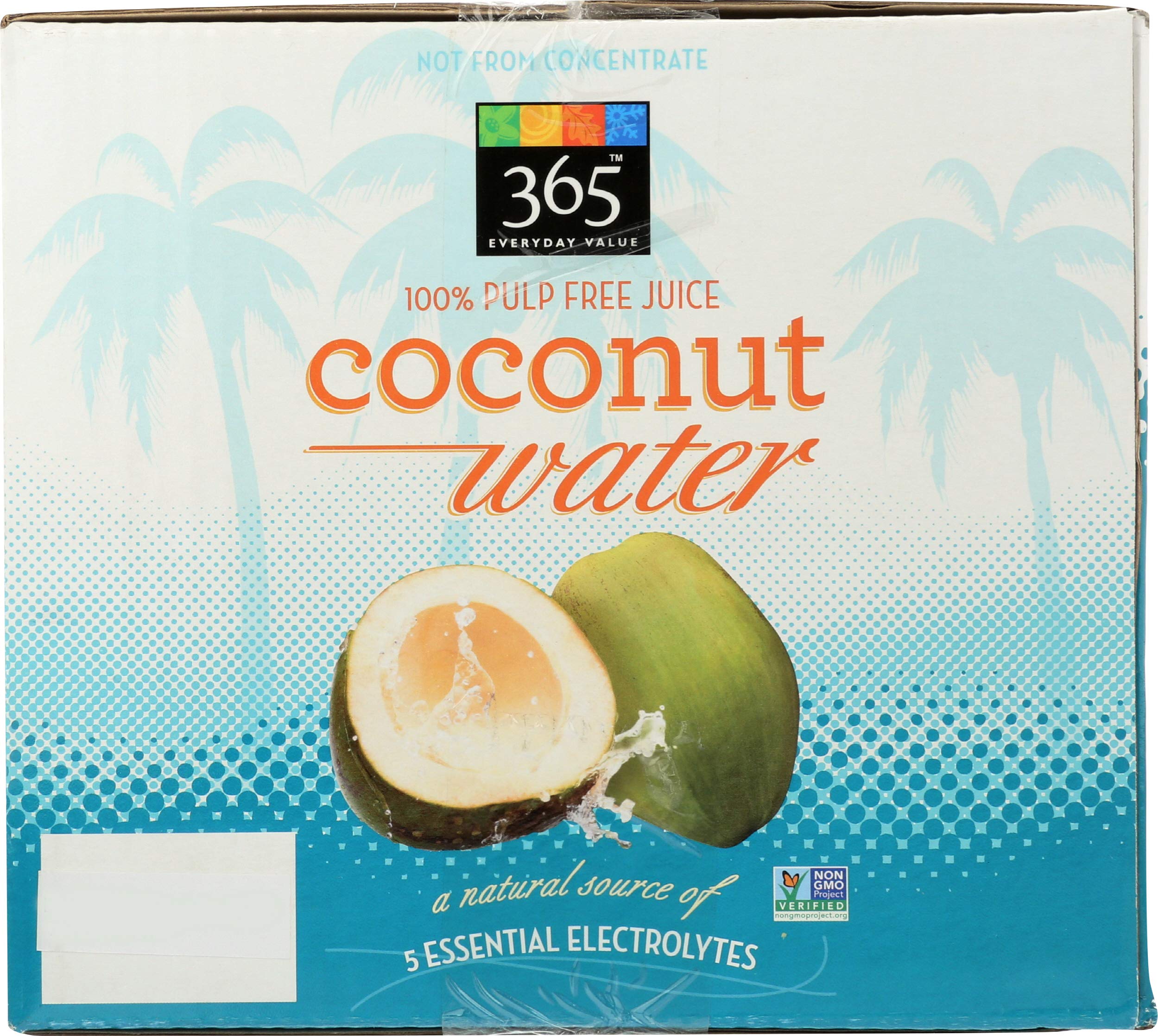 365 by Whole Foods Market, Coconut Water, 17.6 oz, (Pack Of 12)