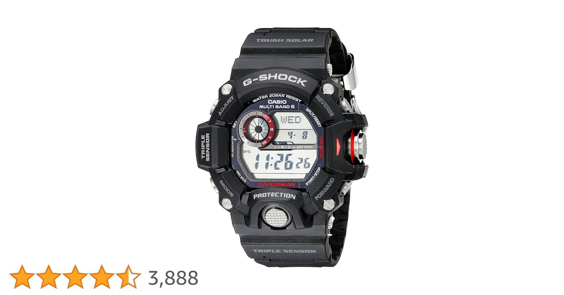 Amazon.co.jp: CASIO カシオ メンズ GW-9400-1CR 