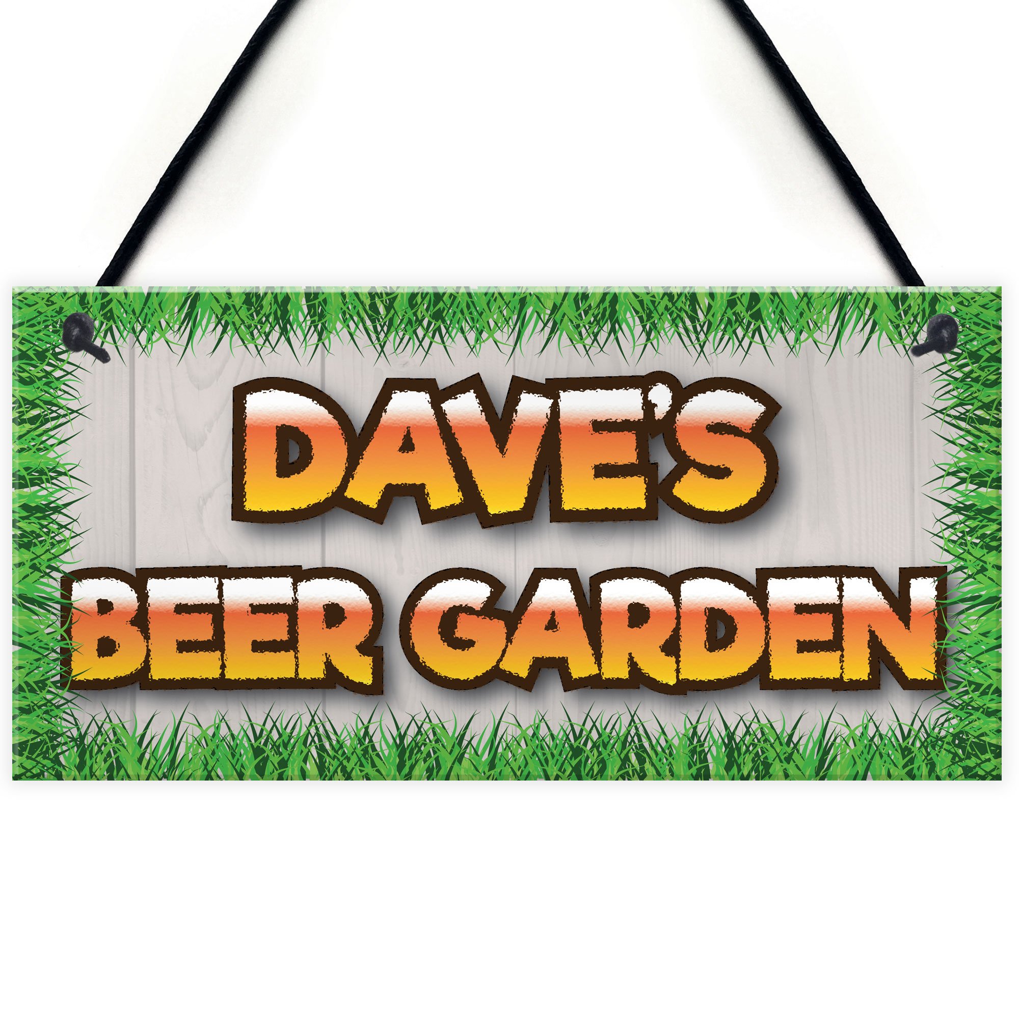 Red Ocean Personalised Beer Garden Alcohol Man Cave Gift Hanging Plaque Home Bar Pub Sign
