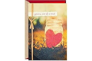 Hallmark Friendship Valentine's Card, Mason Jar Paper Heart