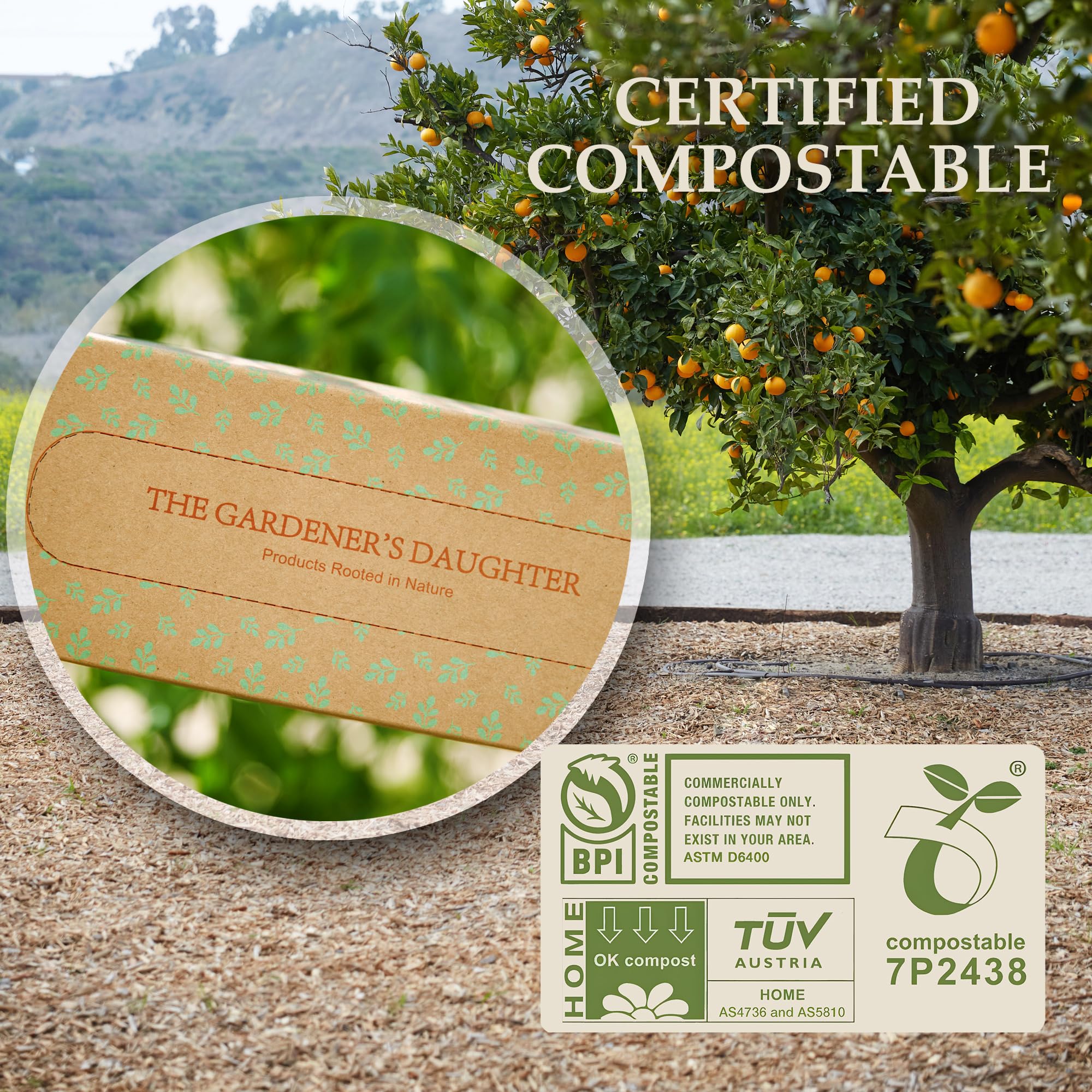 Evergreen by The Gardeners Daughter 13 Gallon Drawstring Bags Gallery Image