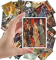 Vista 11 de Pegatinas grandes (24 piezas de 2.5 x 3.5 pulgadas) Poemas Vintage Book Grabado Ilustración