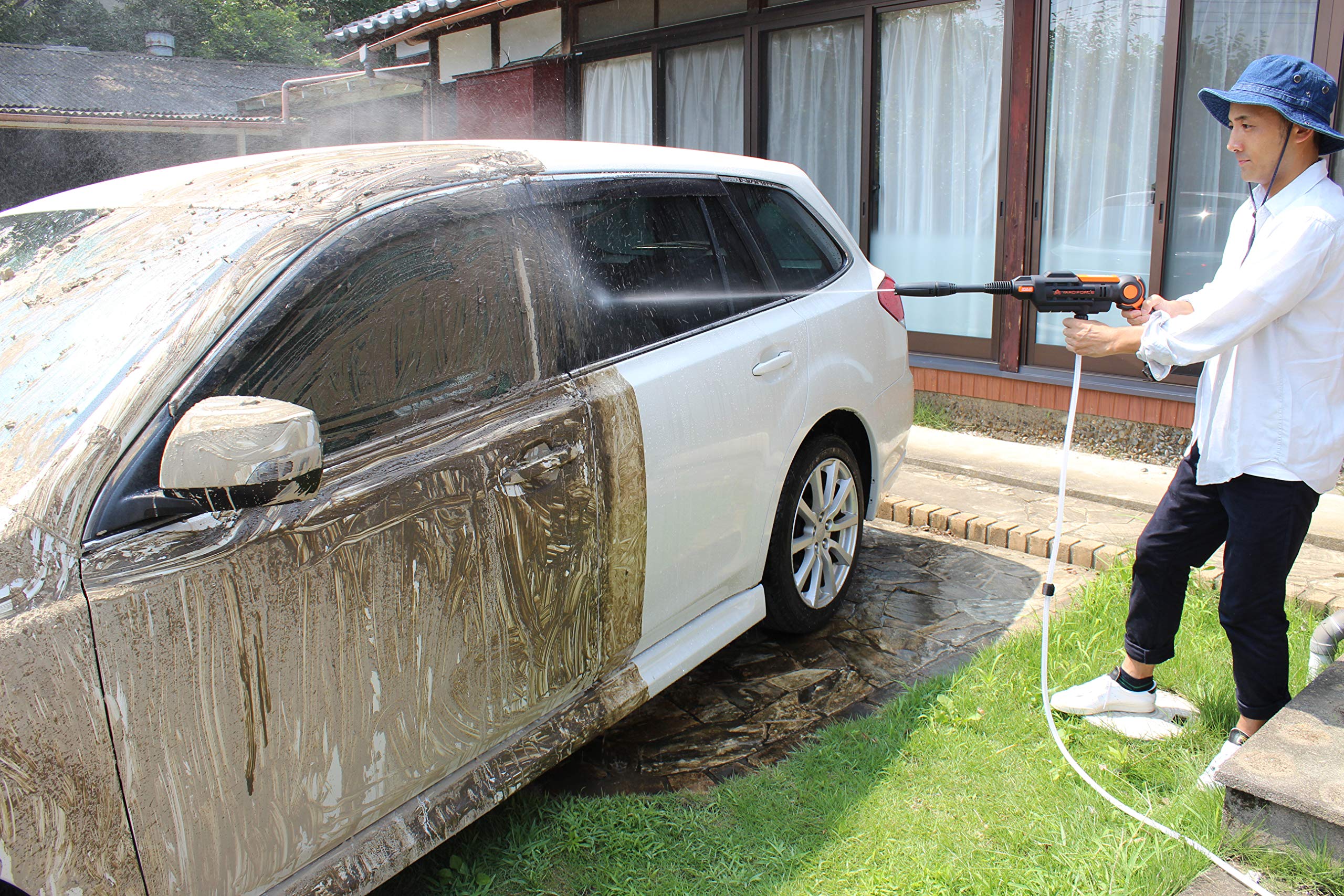 YARD FORCE 18V コードレス 強水圧洗浄機ハンディガンタイプ Amazon | YARD FORCE 18V コードレス 強水圧洗浄機 充電式 ハンディ