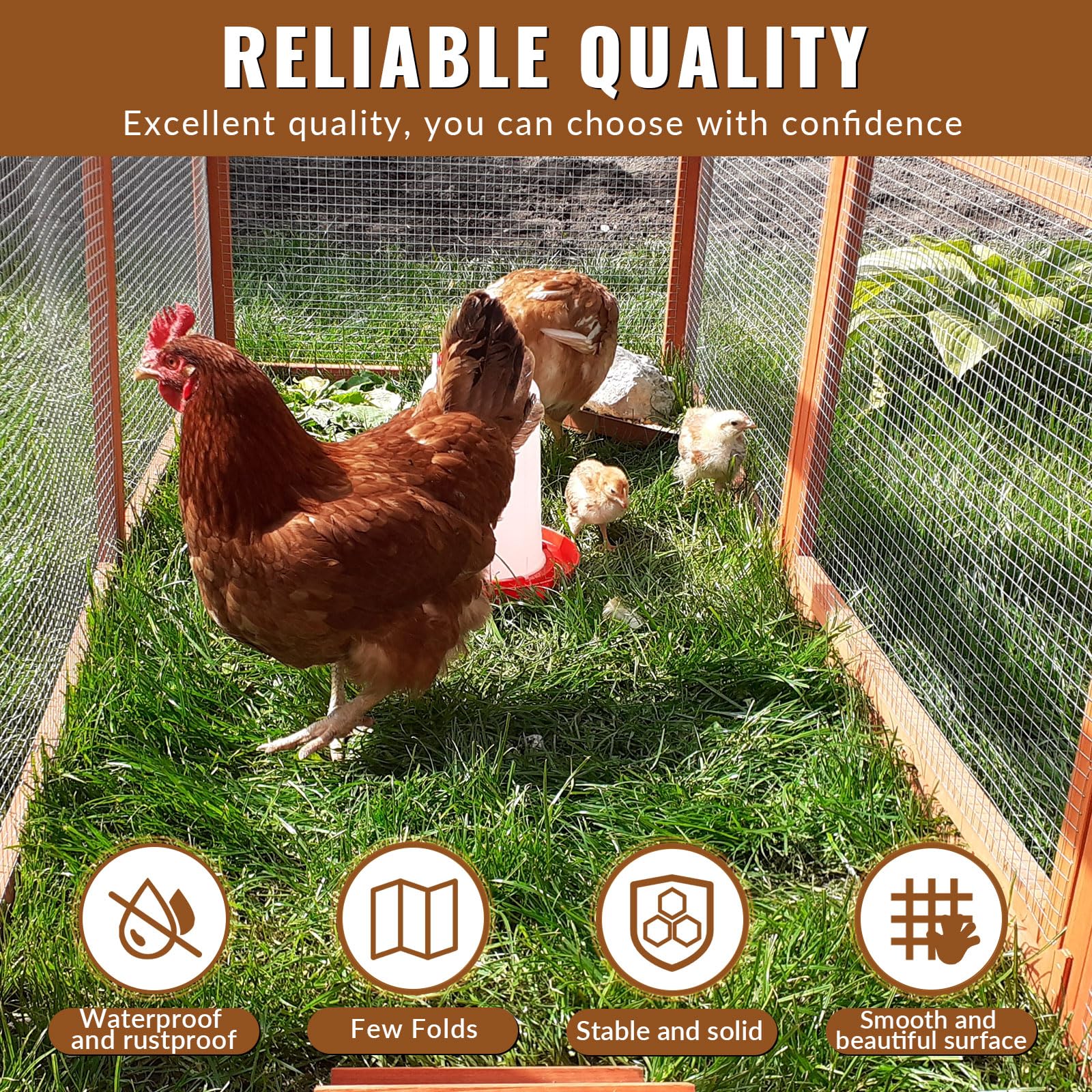 Grillage métallique galvanisé 1 × 10 M, Grillage a Poule, Mailles 6x6 mm, Grillage anti-campagnols, Grillage Métallique, pour Lapins Pour Poulailler, Élevage de Volailles, Jardin