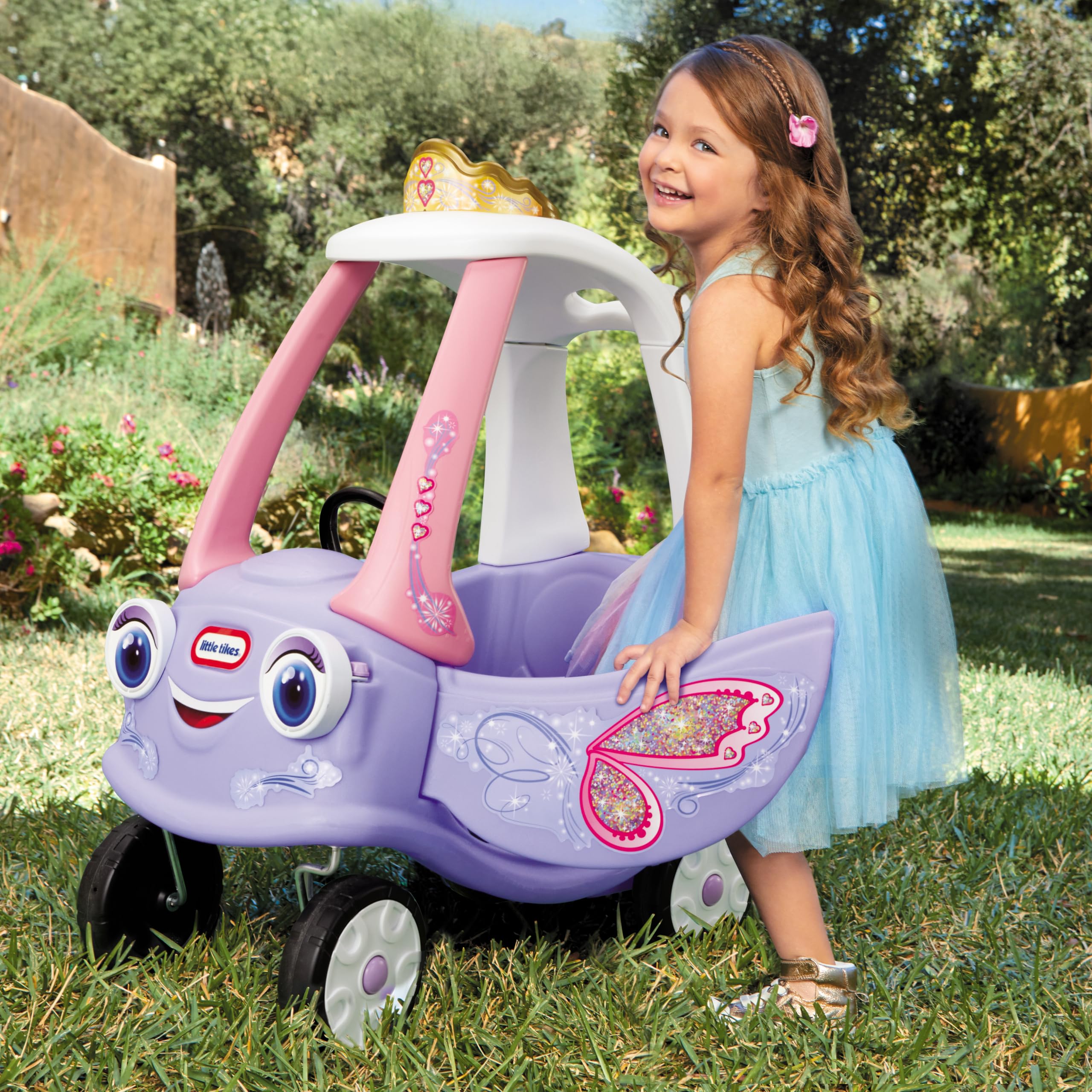 Cozy Coupe - Little Tikes - Fata - Macchinina per bambini - Porte, clacson e pianale da rimuovere - Dai 18 mesi