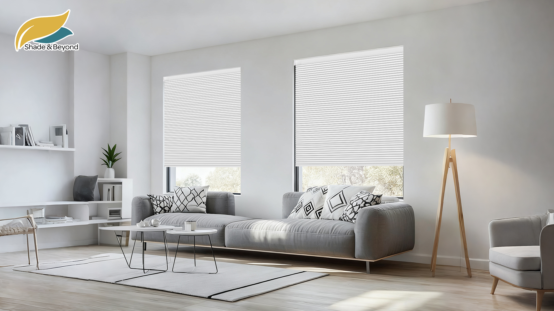 Amazon.com: Shade&Beyond No Drill No Tools 23x48 White Shades for