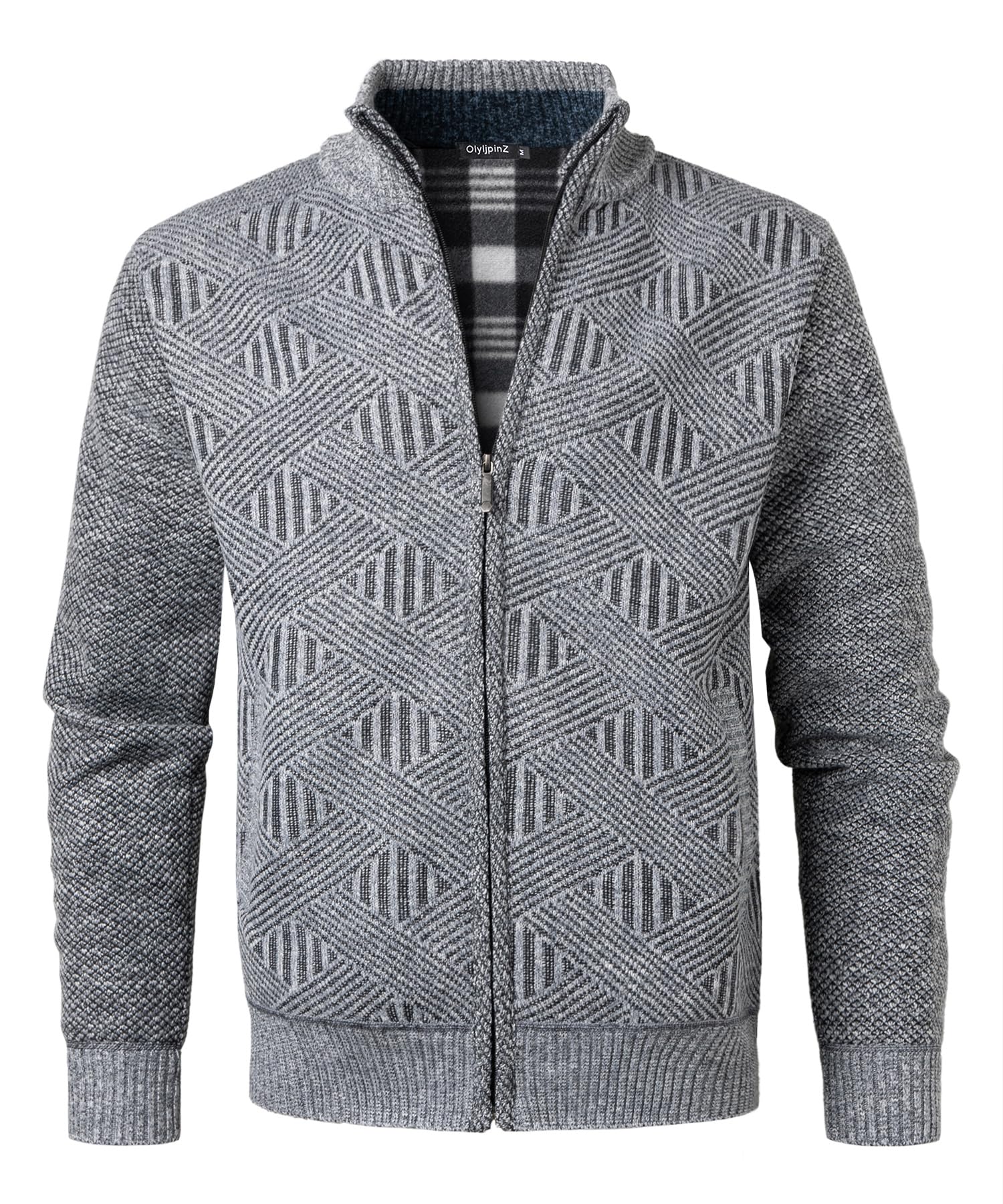 Jake*s Casual Gebreide Pullover Met Opstaande Kraag En Extra Brede Schouders Helder Paars 1862277