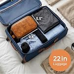 Elviros Sac de toilette pour hommes, PU Kit Dopp Travel en cuir (Brown, Small) ► Organisateur de grande capacité pour les articles de toilette, les articles essentiels de rasage et les accessoires de toilettage, gardant les objets de voyage soigneusement stockés.