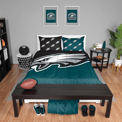 Miniatura 33 de FOCO Unisex-Adult NFL Team Logo Bed in a Bag Comforter Bedding 3-Piece Set