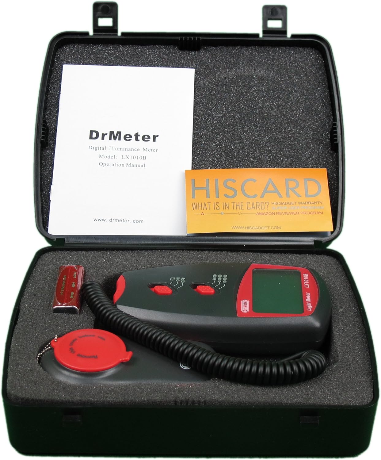 Dr.meter LX1010B Digital Illuminance/Light Meter, 0100,000
