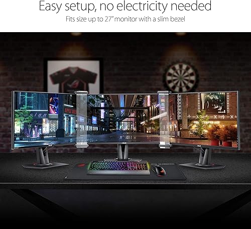 Miniatura 3 de ASUS ROG ABF01 - Kit universal sin bisel para múltiples monitores con microestructuras ópticas de fácil montaje, transparente (juego de 2)