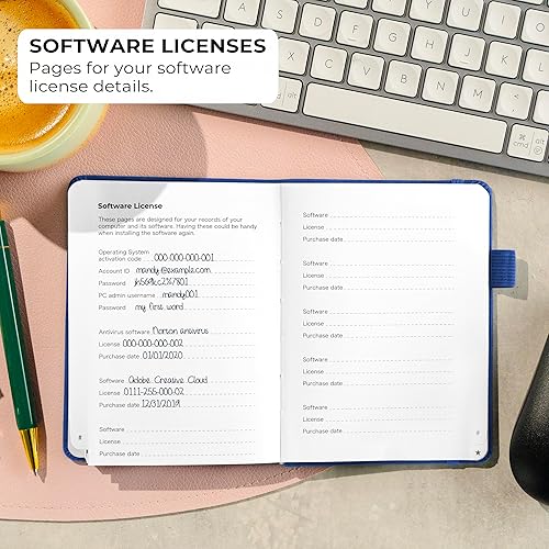 Miniatura 66 de Clever Fox - Libreta de contraseñas con pestañas alfabéticas, organizador de direcciones de Internet, tamaño pequeño de bolsillo, para inicios de
