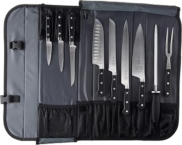 Mercer Culinary 10-Piece Forged Renaissance Knife Set,Black