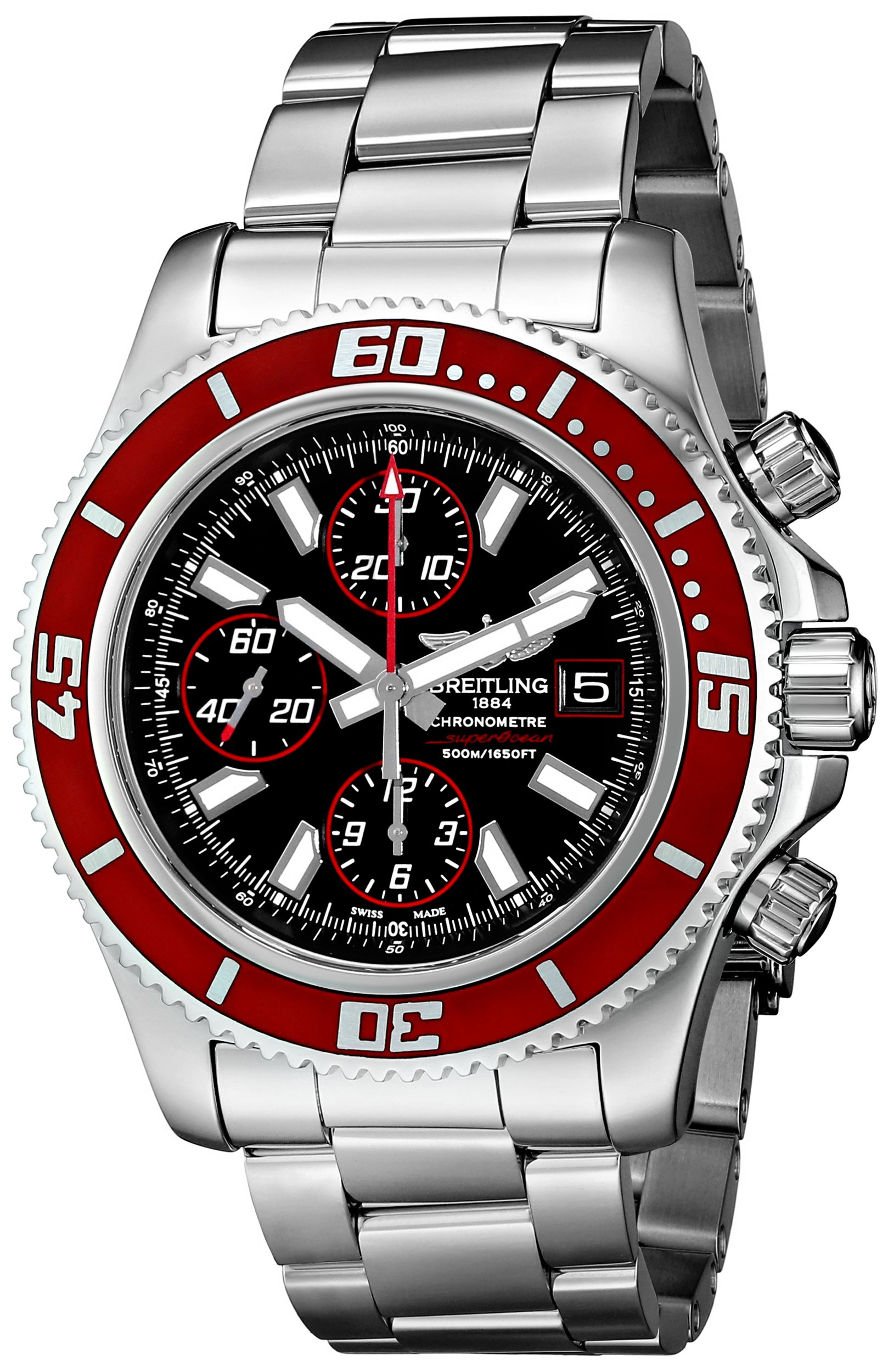 Breitling Men's A13341X9-BA81 Analog Display Swiss Automatic Silver Watch