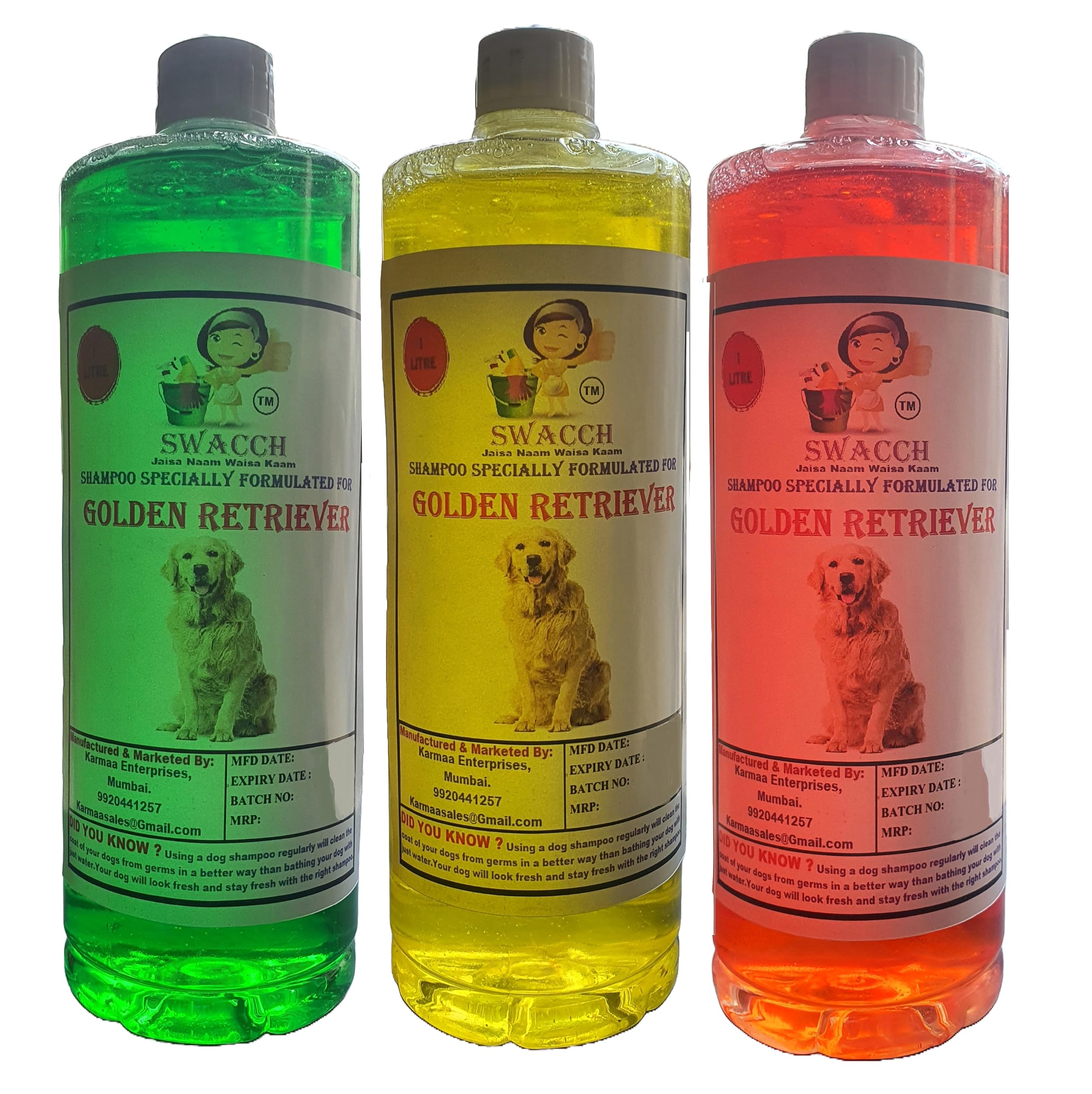 SWACCH Shampoo Specially FORMULATED for Golden Retriever (1 Litre) (Combo Pack of 3) Jasmine, Lemon & NEEM ALOVERA (B0BS99MC3S) Amazon Price History, Amazon Price Tracker