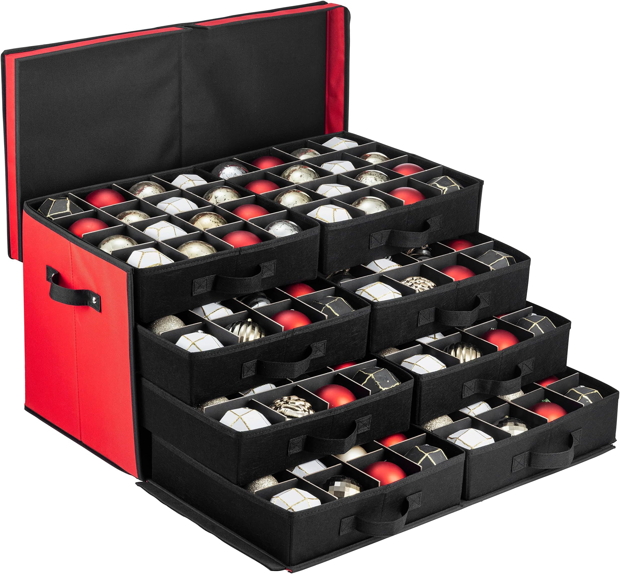 Amazon.com: ZOBER Christmas Ornament Storage Box - Stores 128 3