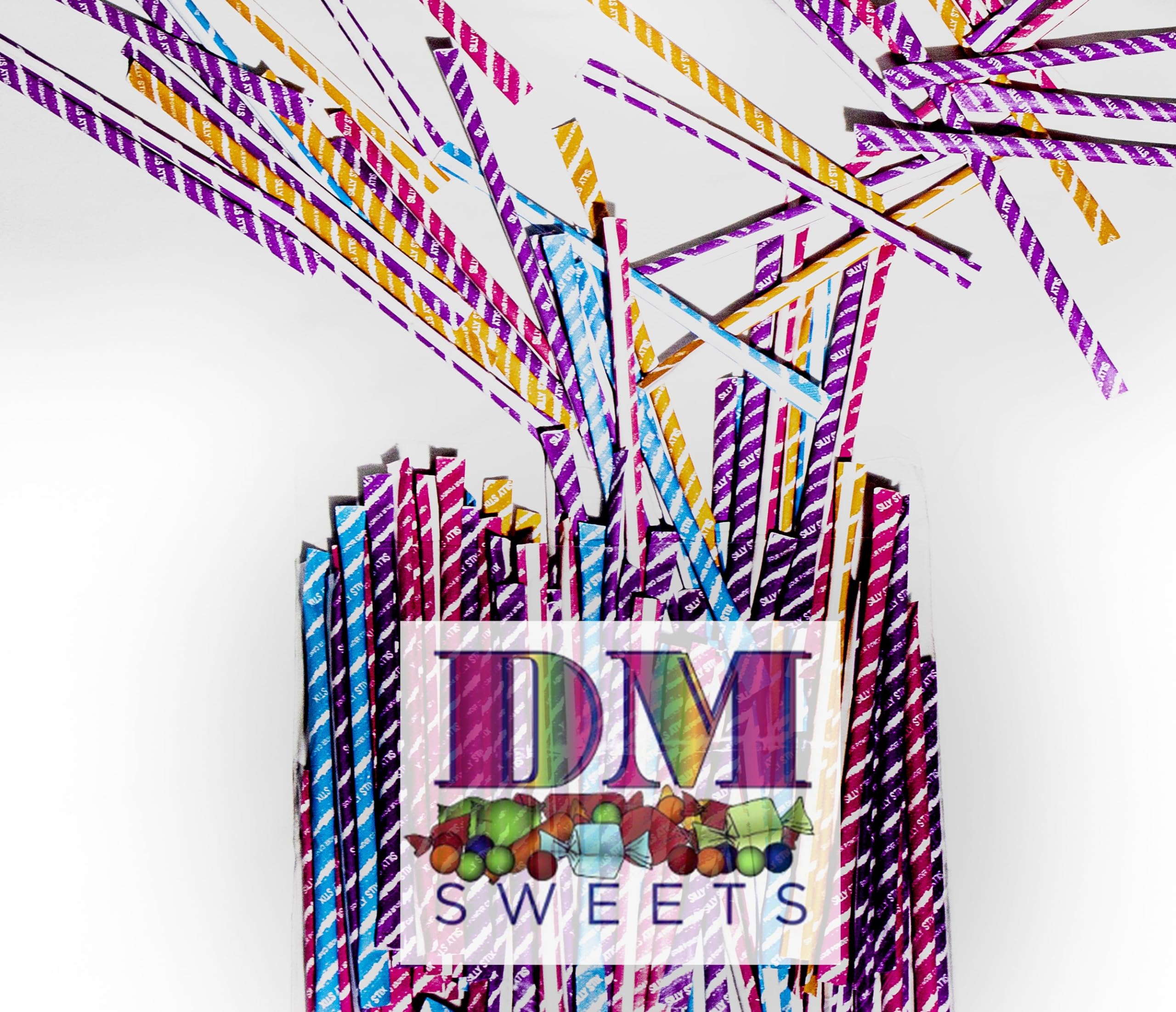 Sour Filled Candy Straws - 1 lb of Assorted Sour Tropical Punch Orange Cherry Grape Powder Candy Straws