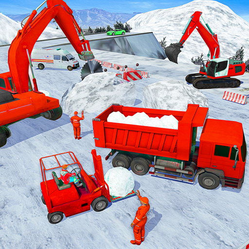 Snow Excavator Truck DrivIng Simulator Game Grand Snow Excavator