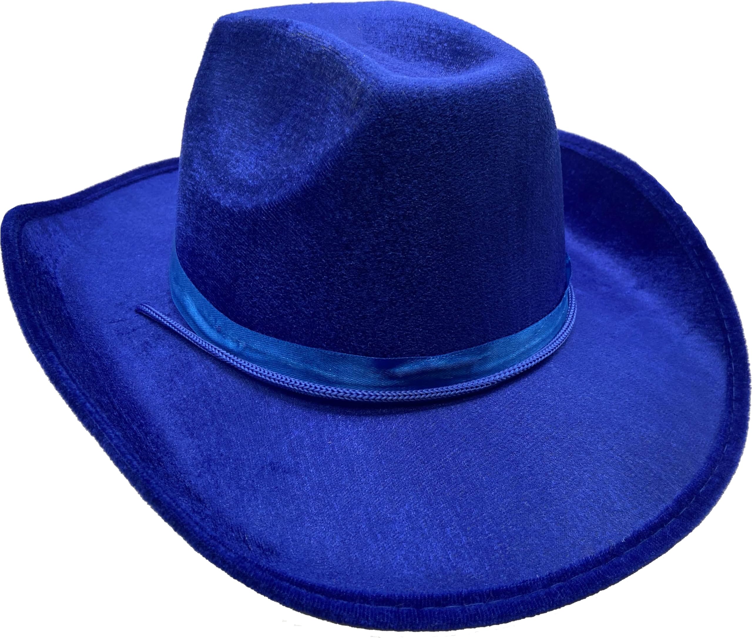 Adult's Blue Velvet Cowboy Hat Costume Accessory