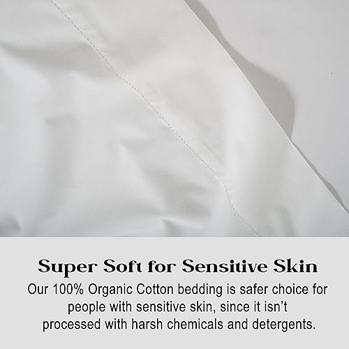 Miniatura 6 de LANE LINEN - Juego de sábanas Queen para caravana, 100 % algodón orgánico, bolsillo profundo de 15 pulgadas, (blanco corto)