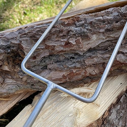 Miniatura 8 de Campfire Bay Tenedores para asar de acero inoxidable de 40 pulgadas, paquete de 2 unidades, construcción sólida de 1 pieza, fabricado en Estados