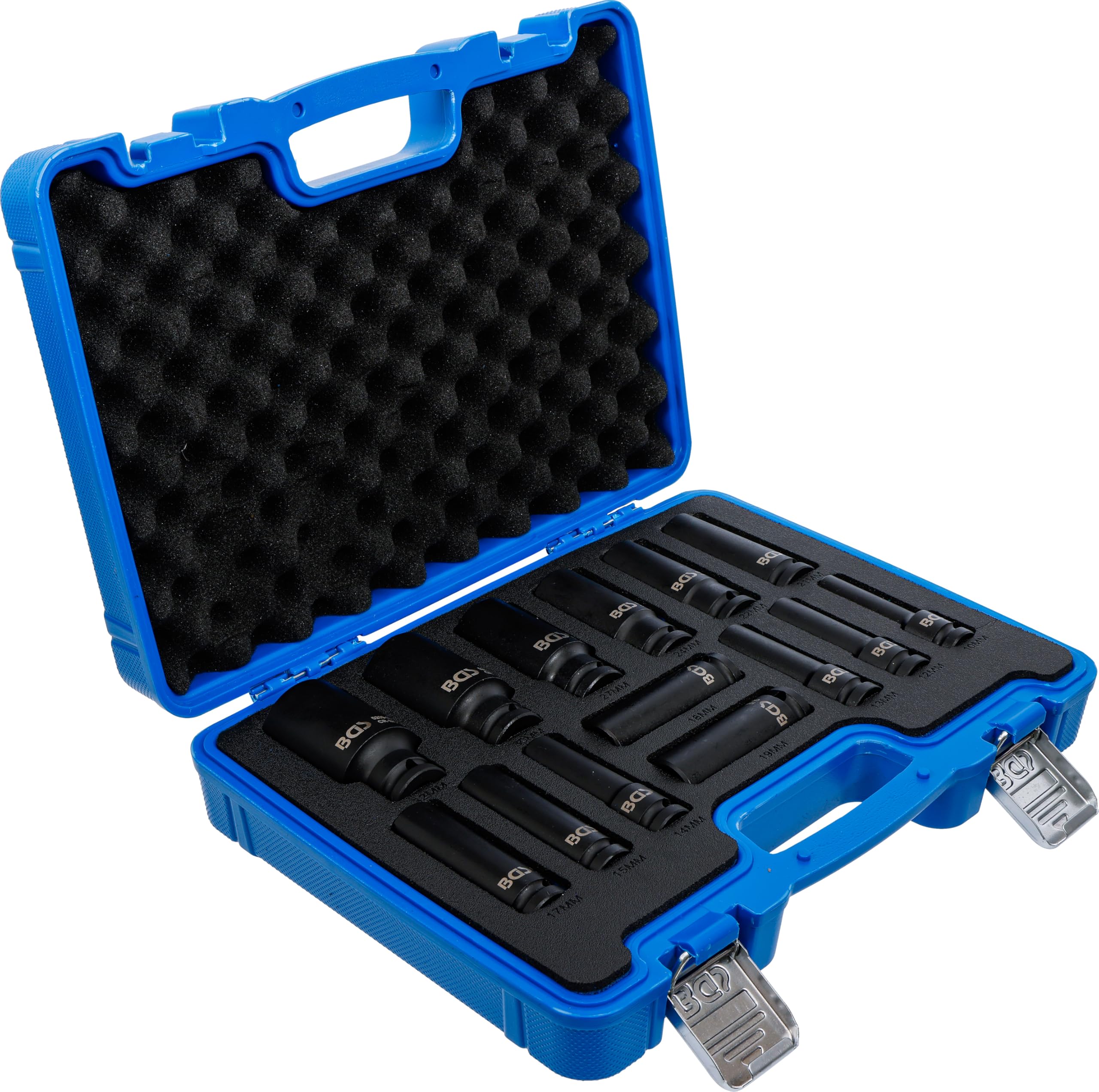 BGS 5209 | Juego de llaves de vaso de impacto Gear Lock | entrada 12,5 mm (1/2") | 10 - 32 mm | 14 piezas