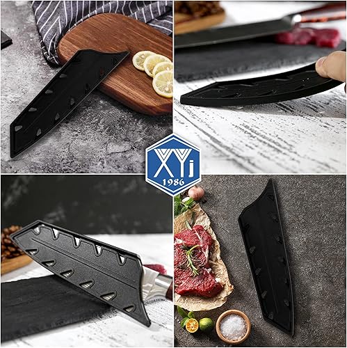 Miniatura 7 de XYJ Juego de 2 fundas de seguridad para cuchillos de seguridad, protector de bordes para cuchillos, funda universal para cuchillos, funda protectora