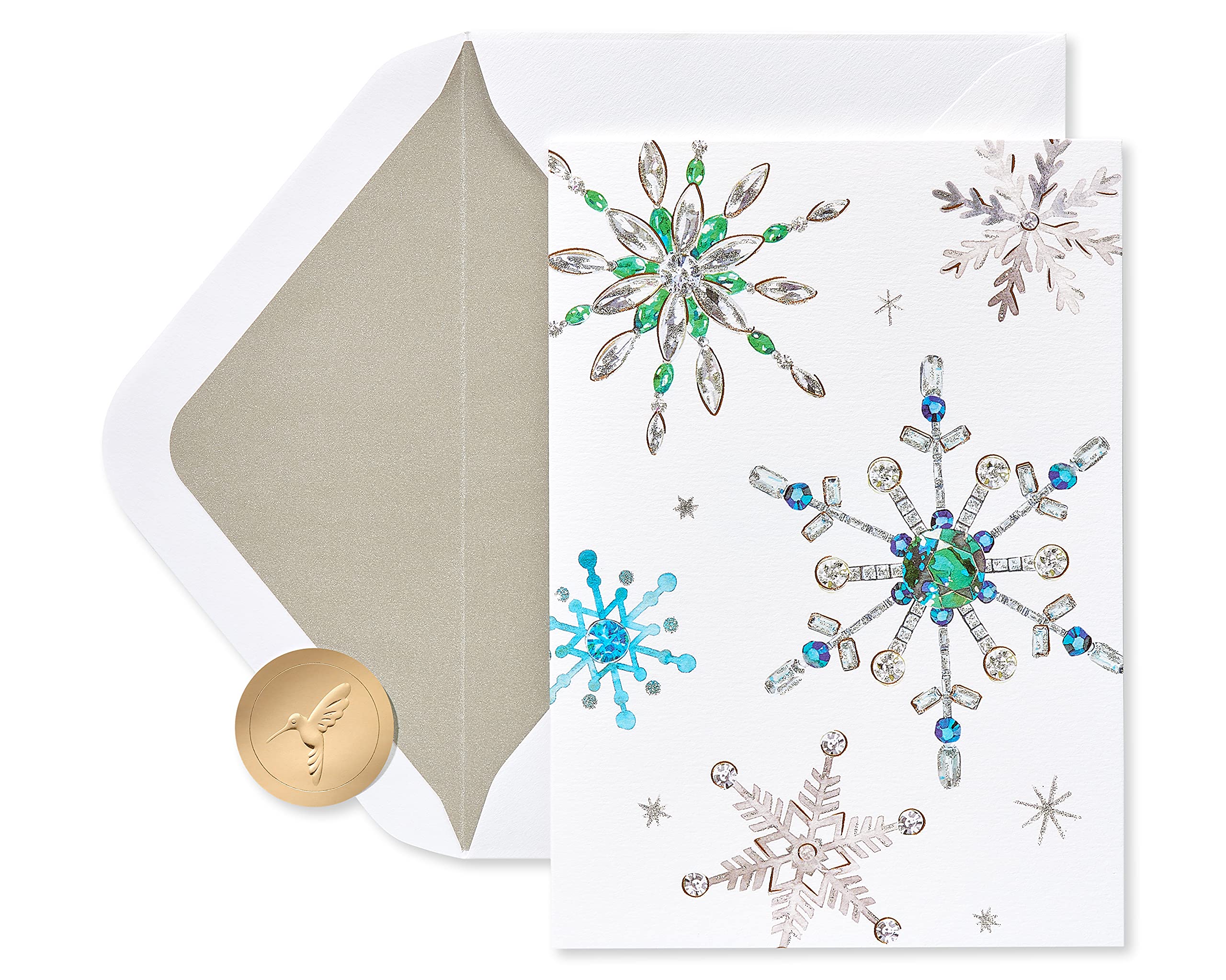 PapyrusHoliday Cards Boxed with Envelopes, Warmest Wishes, Snowflakes (14-Count)