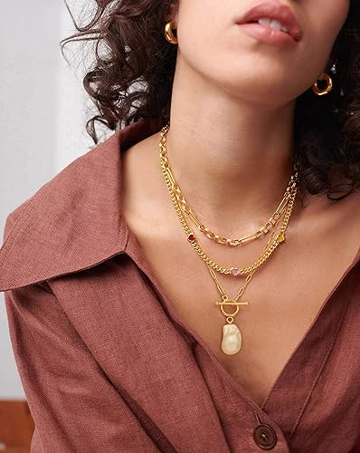 Miniatura 4 de SOFYBJA Collar con medallas de San Benito, dije de oro de 18 quilates, dije de cruz de moneda, protección contra el mal, joyería religiosa, regalos