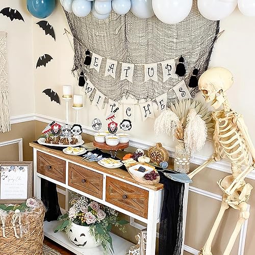 Miniatura 132 de 24 piezas de decoración de cupcakes temáticos de Halloween, espeluznante abucheo, fantasma, bruja, araña, murciélago, cupcakes, calabaza, rasgo