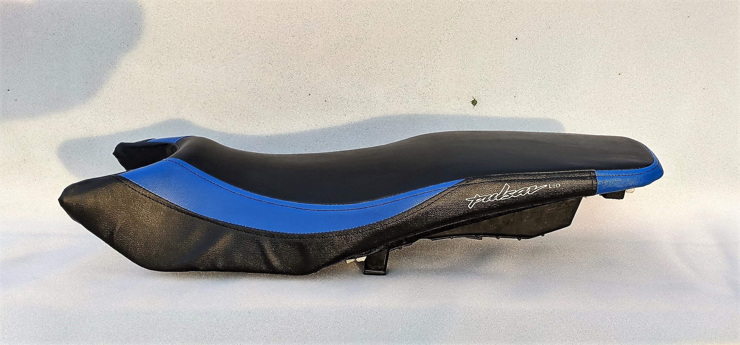 Pulsar 125/150 Single Bike SEAT Cover,pu Leather,Colour Black Blue,Ready to fit Rope provided-image-38