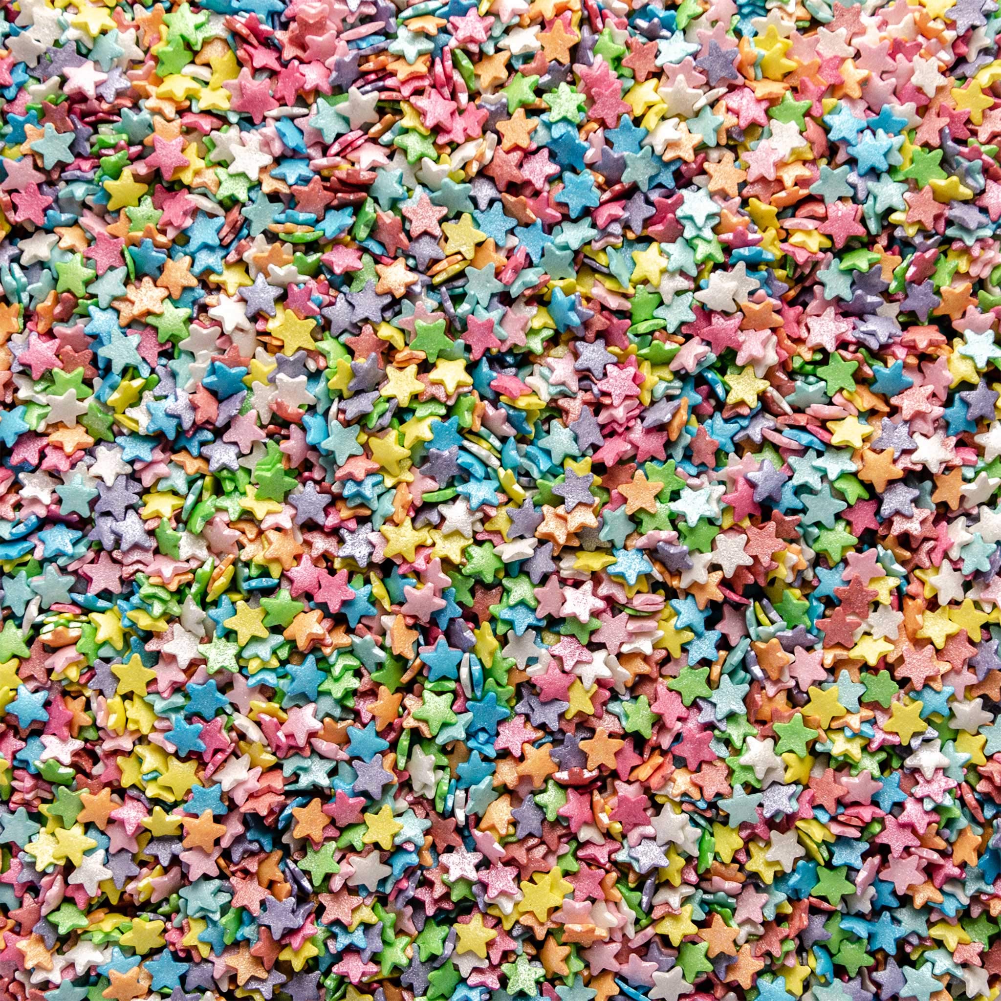 – Rainbow Glimmer Stars Sugar Sprinkles 25G Cake & Cupcake Decorations