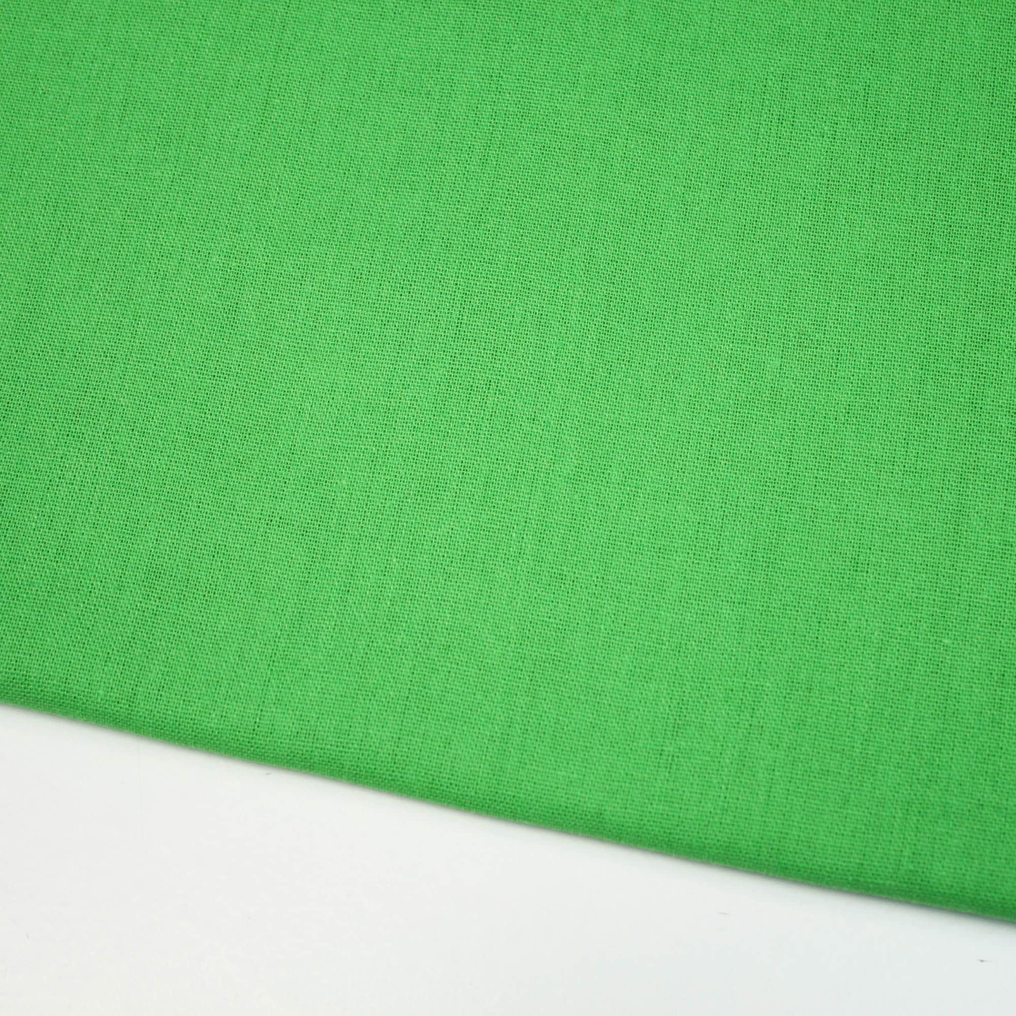 Cotton Linen Blend Fabric for Clothing Dressmaking Embroidery 140cm / 55" Wide (Green)