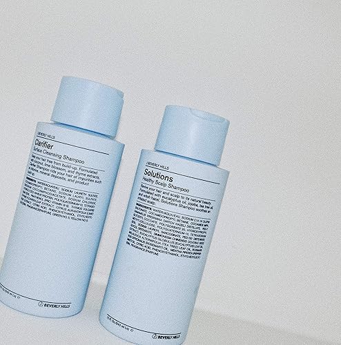 Miniatura 3 de J Beverly Hills Blue Solutions Champú saludable para cuero cabelludo con árbol de té para control de acumulación, 12 onzas