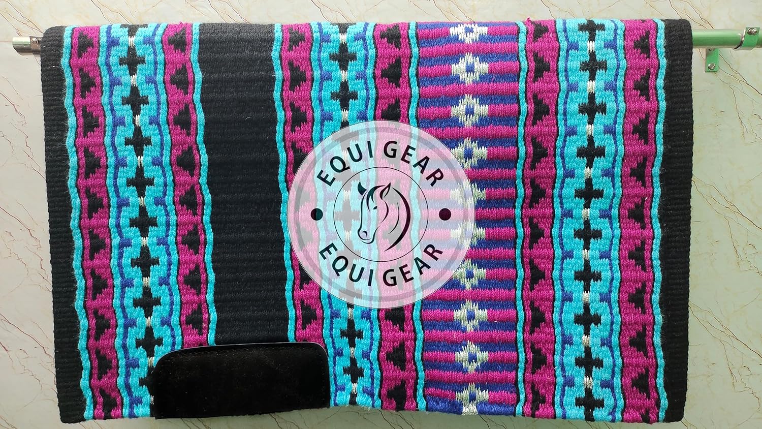 Horse Western Show Saddle Blanket/New Zealand Wool Western Saddle Blanket Top Wool Pad Sensor Flex (Customization Available) N260