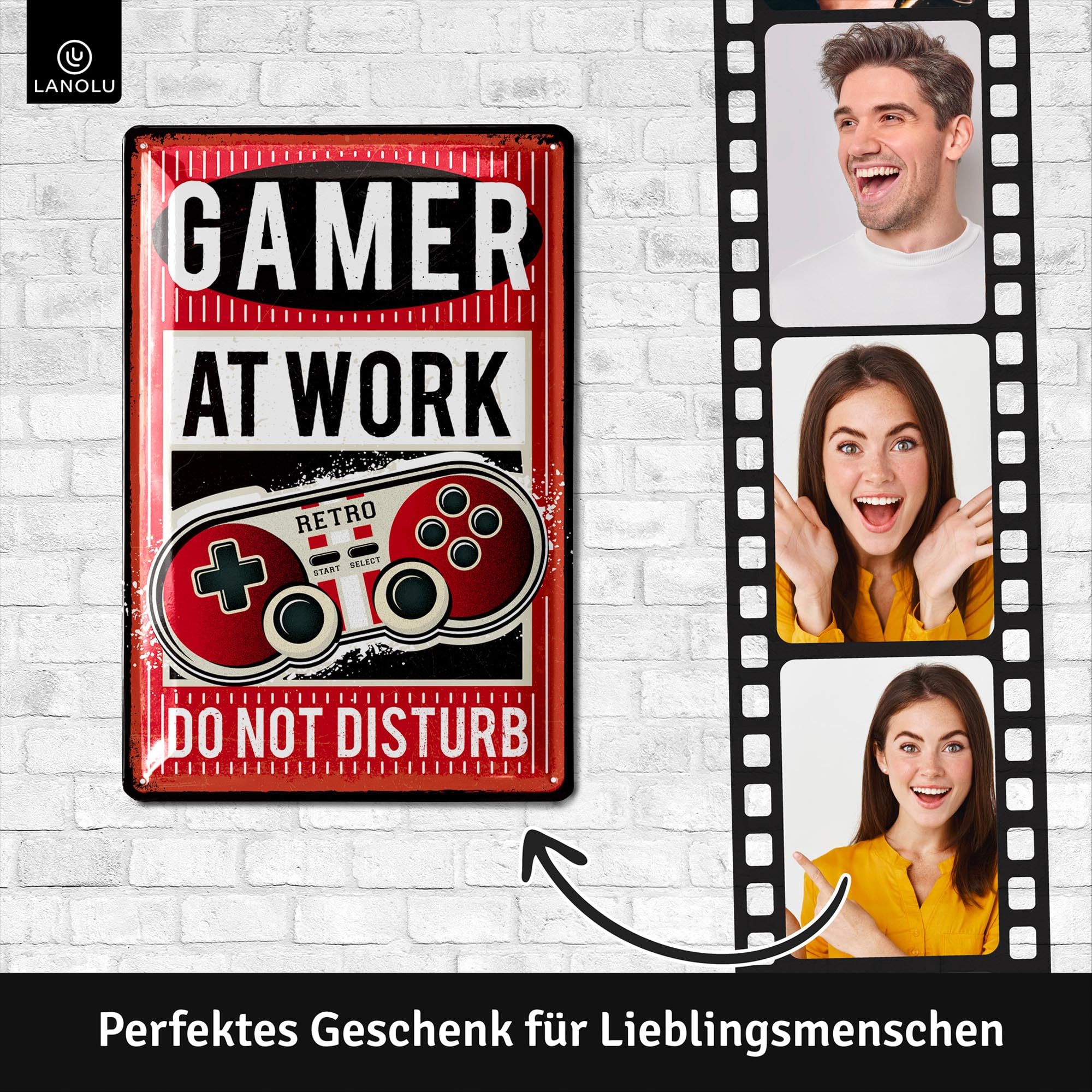 Retro Tin Sign, Gaming Sign, Door Sign Please Do Not Disturb, Gamer Gift, Gaming Zone - Image 2