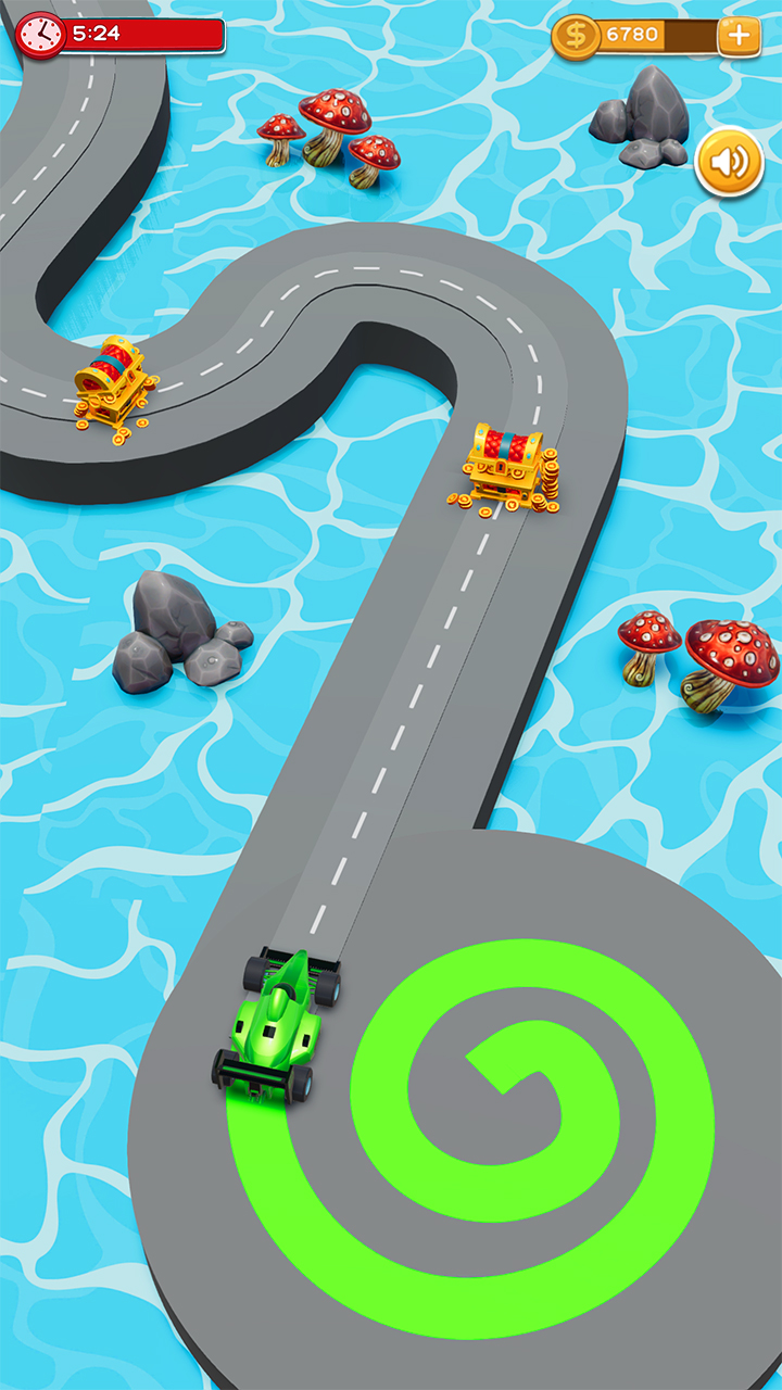 Draw Path Color Line Game, Draw Line Color Adventure, Draw A Path Car