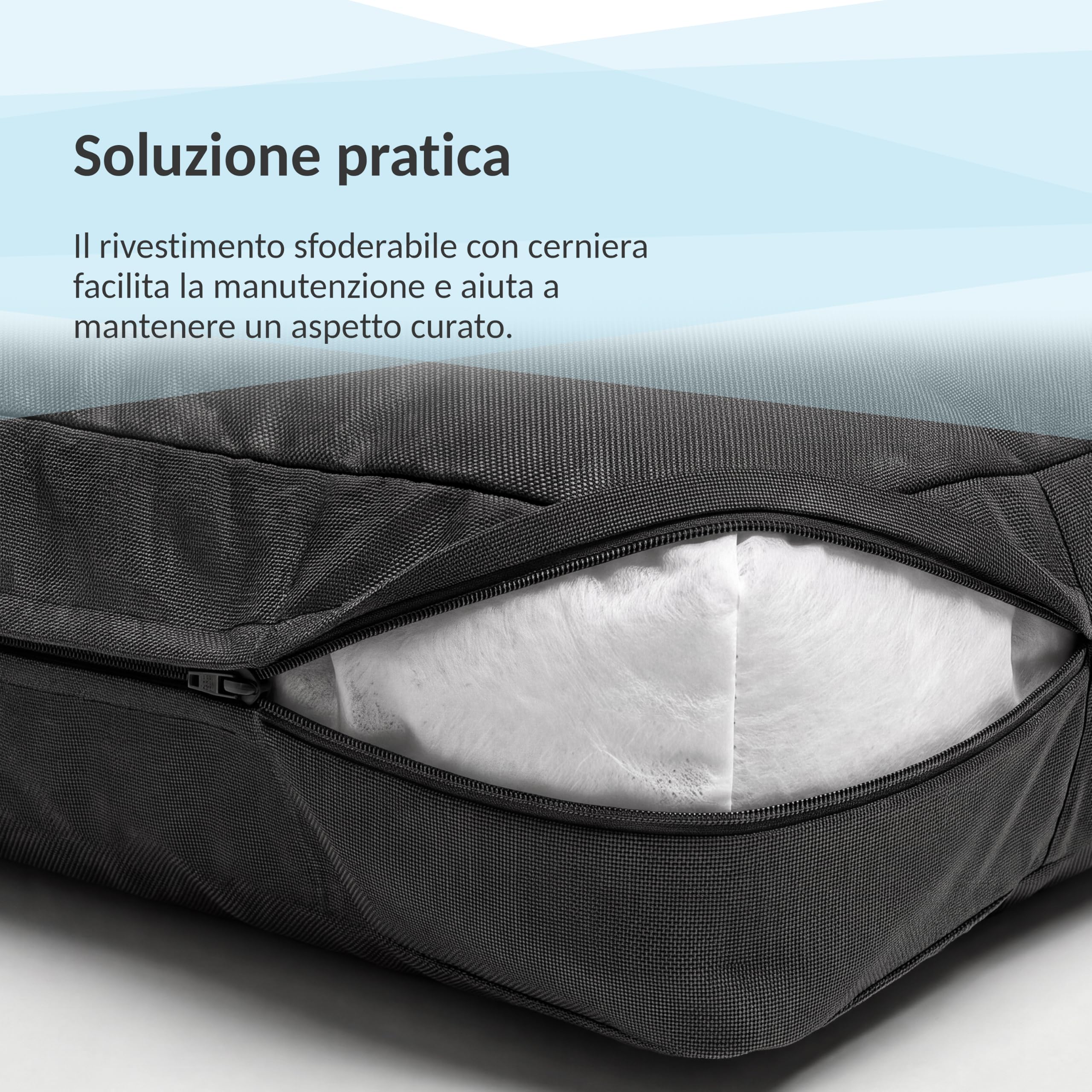 POKAR Cuscino per Pallet 120x80 cm | Cuscino di seduta da esterno per pallet | Divano Pallet Arredo Giardino Balcone | tessuto strutturato sfoderabile | OEKO-TEX | Made in EU | Rosso