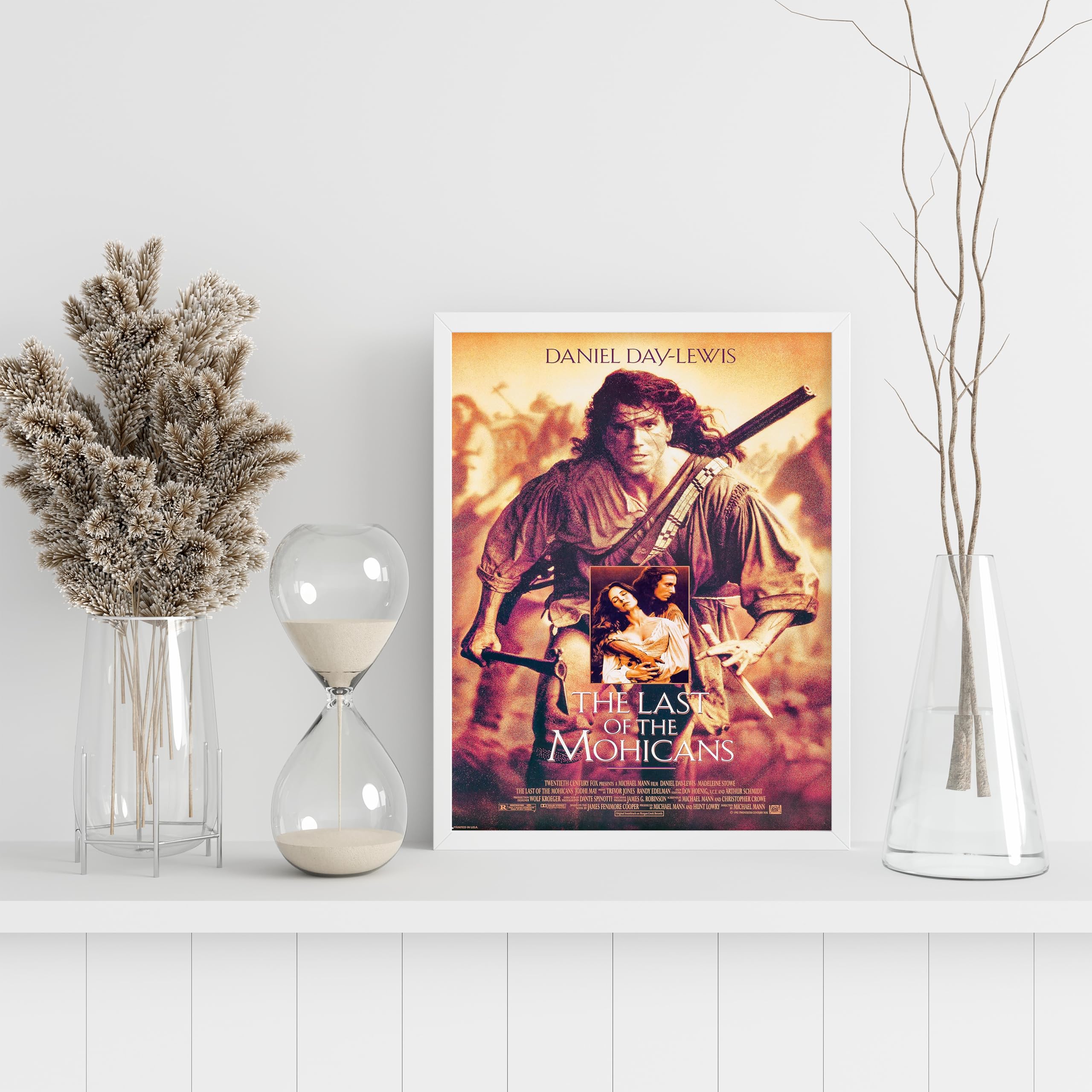 The Last of the Mohicans 1992 Framed Western Movie Classic Poster Wall Art Image Home Decor Artworks Framed Poster Different Sizes and Colours