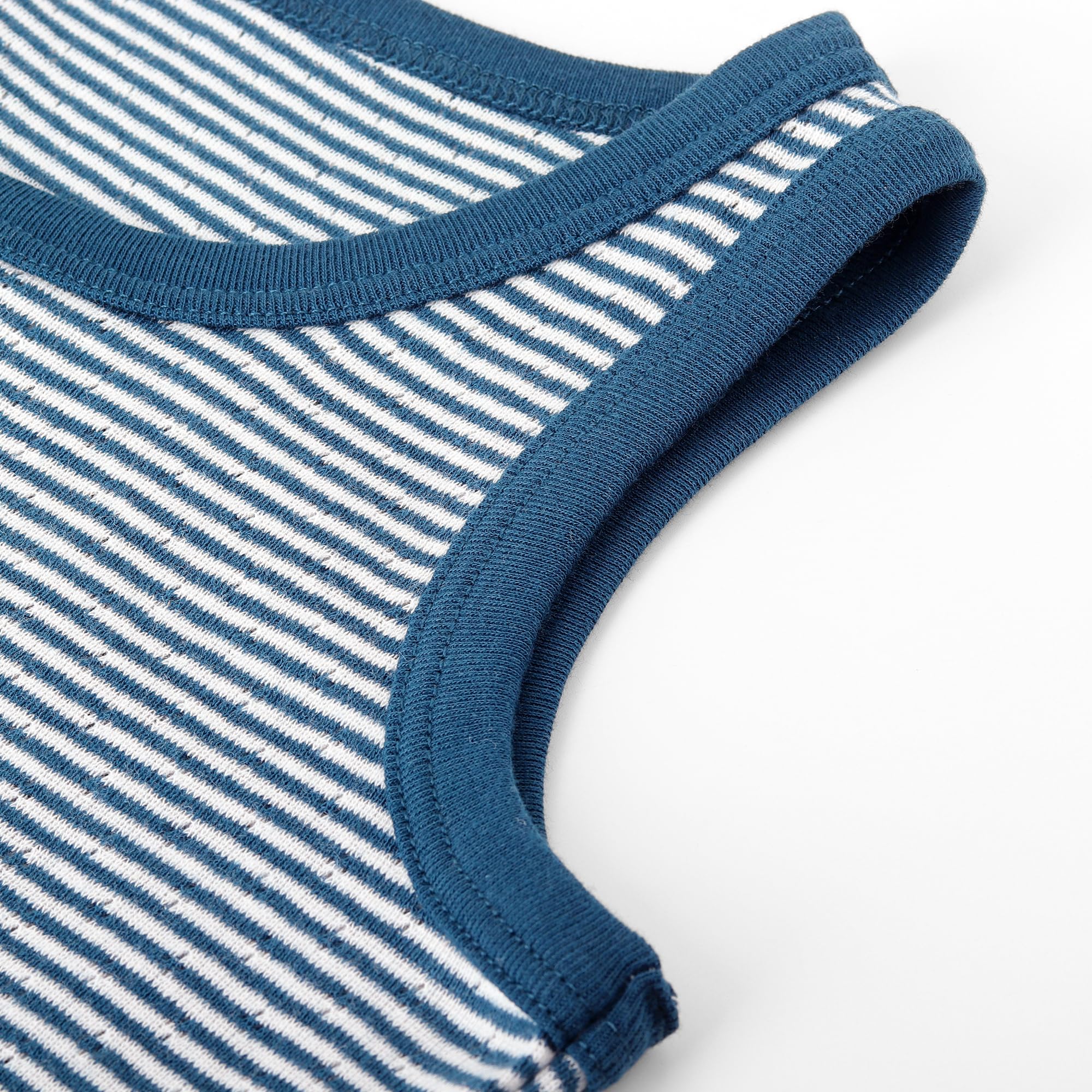 3 Paquets Bébé Débardeurs Enfants Maillot de Corps Coton sans Manches Gilet Garçons Respirant Maille Base T-Shirts Hauts