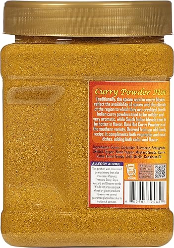 Miniatura 5 de Rani Curry en polvo caliente mezcla india auténtica de 11 especias 16 onzas 1 libra Tarro PET de 1601oz totalmente natural sin sal vegano sin