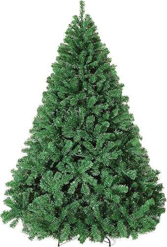 6 FT Artificial Full Christmas Tree, Includes Stand, Full Branches and Leaves, F